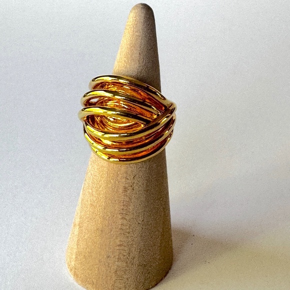 Woven Knot Ring Size 5 Women's Jewelry Vintage - Picture 2 of 9